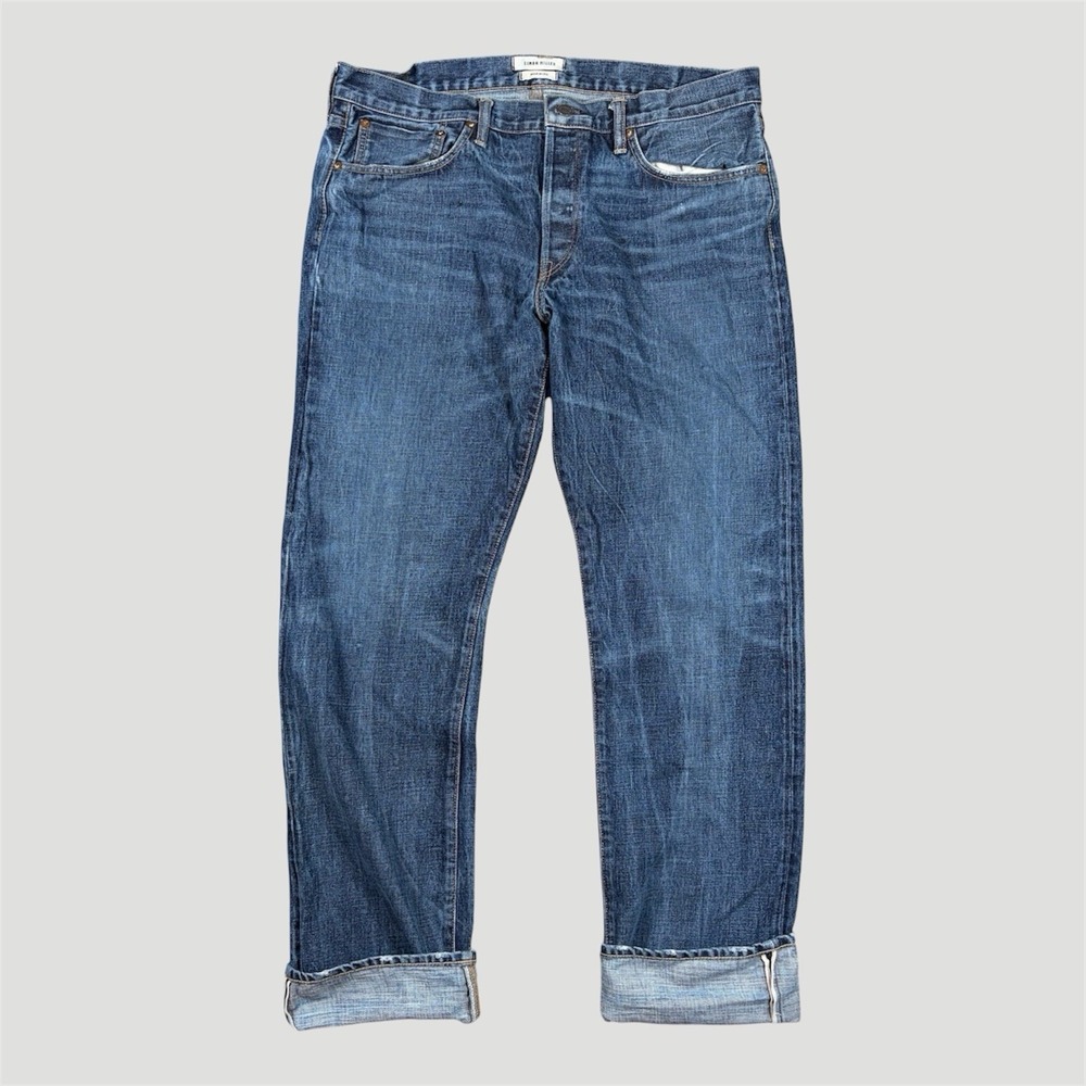 Simon Miller Men's Japan Selvedge Denim Jeans Dark Wash 38x34 USA Park View EUC
